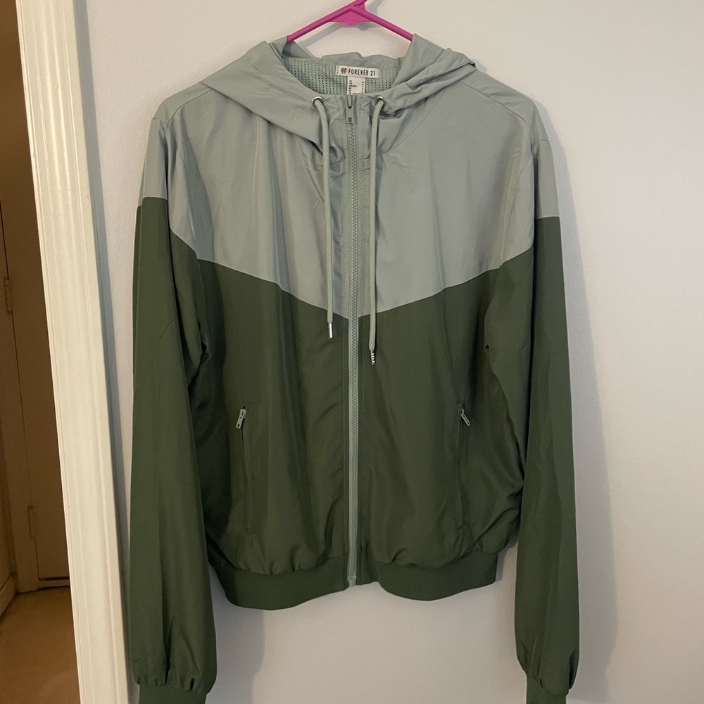 Green Windbreaker